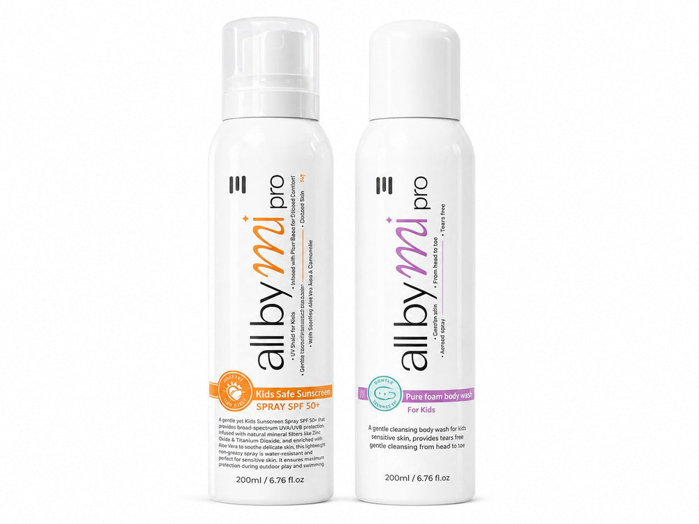 All by mi Kids sunscreen Spray SPF 50+ body wash