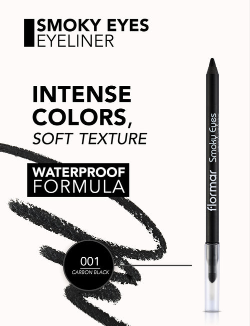 Flormar Smokey Carbon Eyeliner - Black