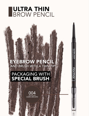 Flormar Ultra Thin Eyebrow Pencil no.04 Dark Brown