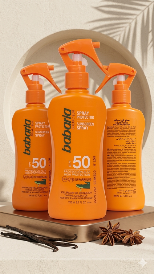 Babaria Sunscreen Lotion With Aloe Vera Spf50 200m