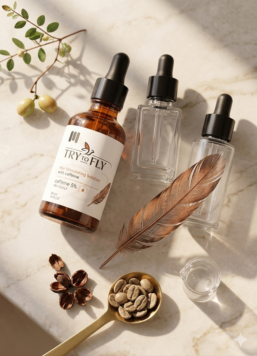 try to fly hair simulating solution CAFFEINE 50ml