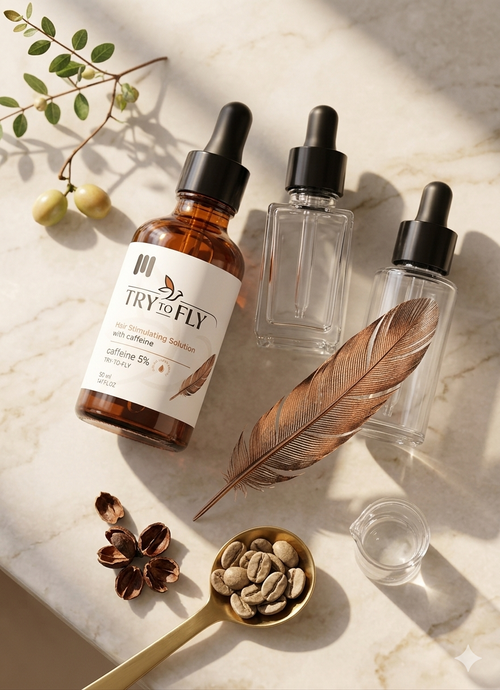 try to fly hair simulating solution CAFFEINE 50ml