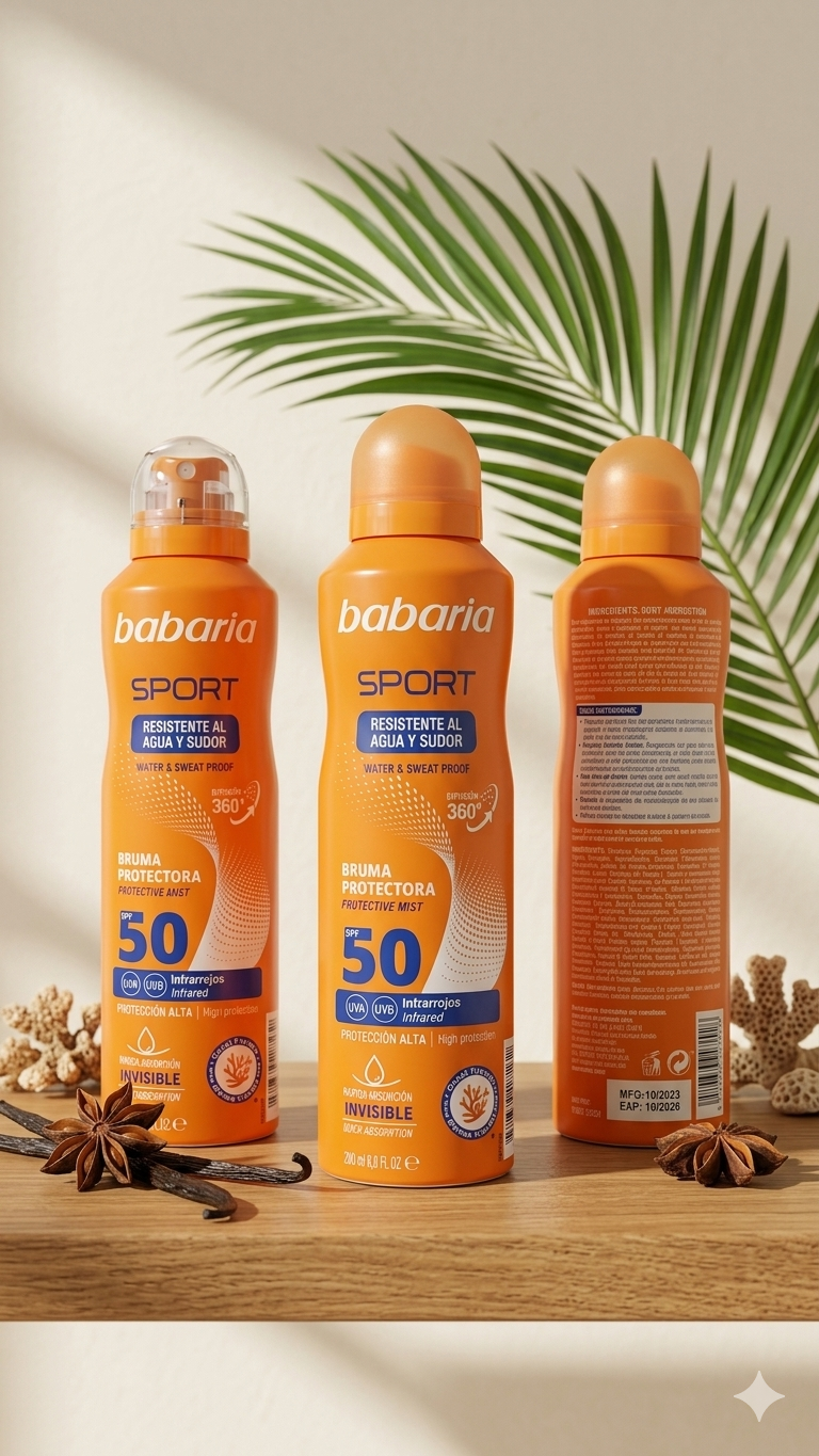 Babaria Sport Protective Mist Spf50 Spray 200ml