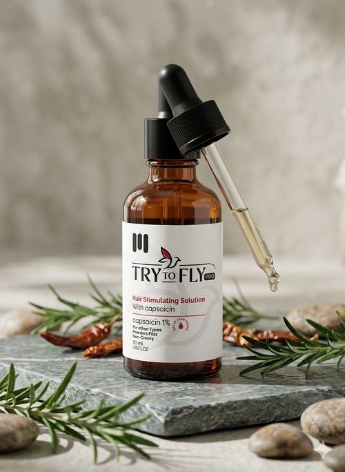 try to fly hair simulating solution capsaicin 50ml