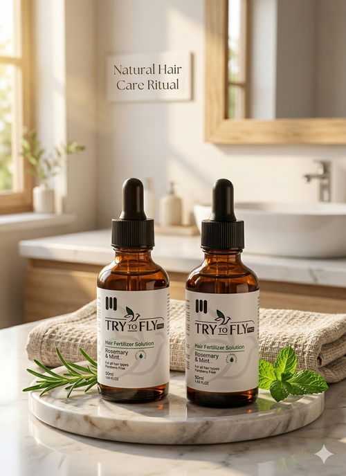 try to fly hair fertilizer solution 50ml