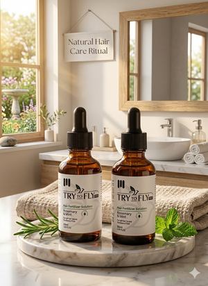 try to fly hair fertilizer solution 50ml