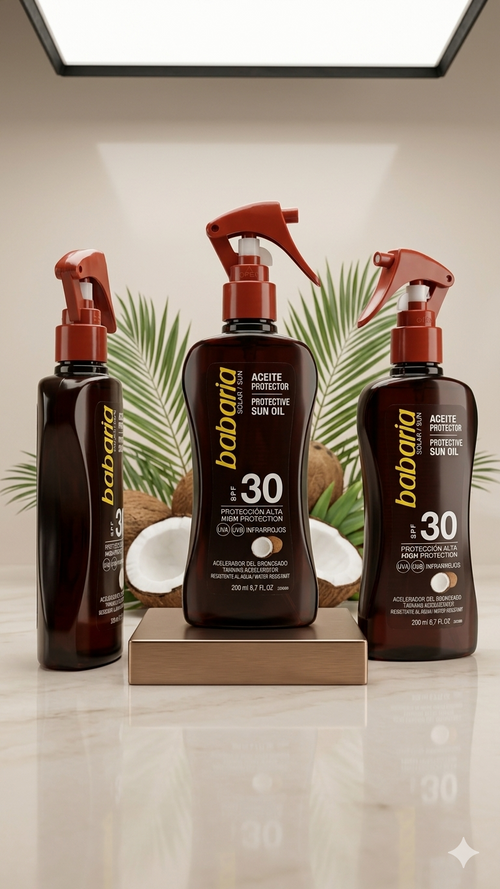 Babaria Coconut Protective Sun Oil SPF 30 200 ml