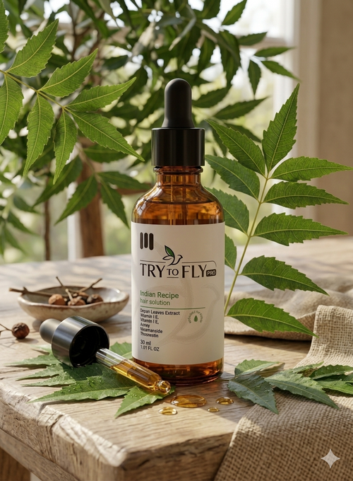 try to fly indian recipe hair solution 50ml