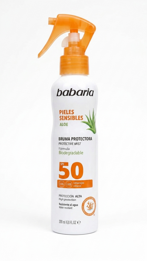 Babaria Protective Mist Sensitive Skin Spf50 200ml