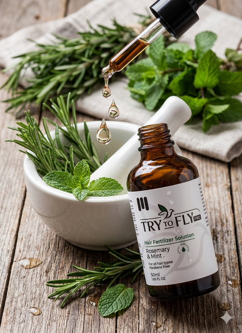 try to fly hair fertilizer solution 50ml