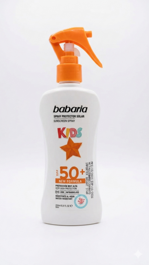 بخاخ الحماية من الشمس للأطفال من باباريا SPF 50 سعة 200 مل