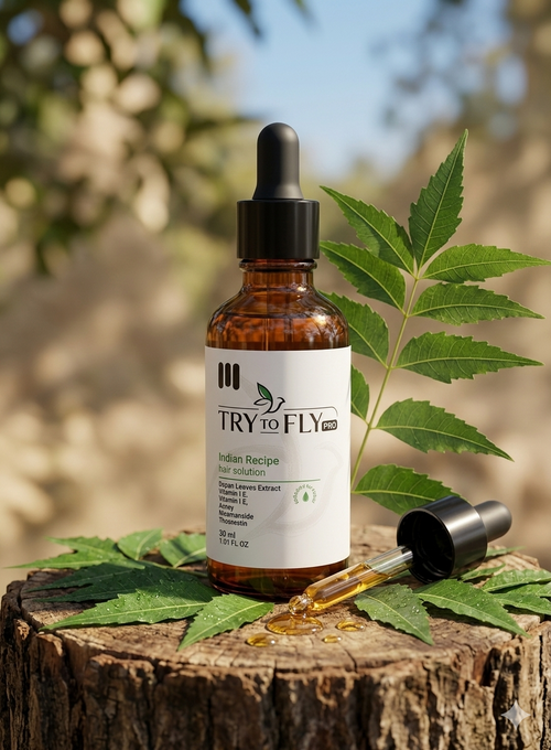 try to fly indian recipe hair solution 50ml
