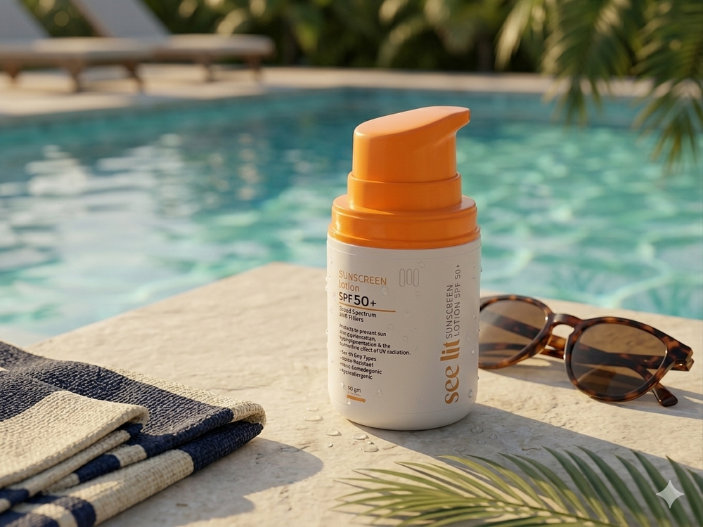 See-Lit Spf50 Sun Block Lotion 50Ml