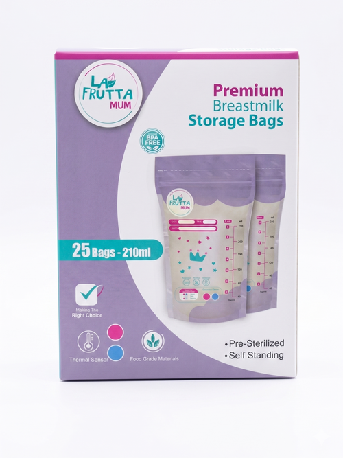La Frutta Premium Breast Milk Storage Bags 25pcs 210ml