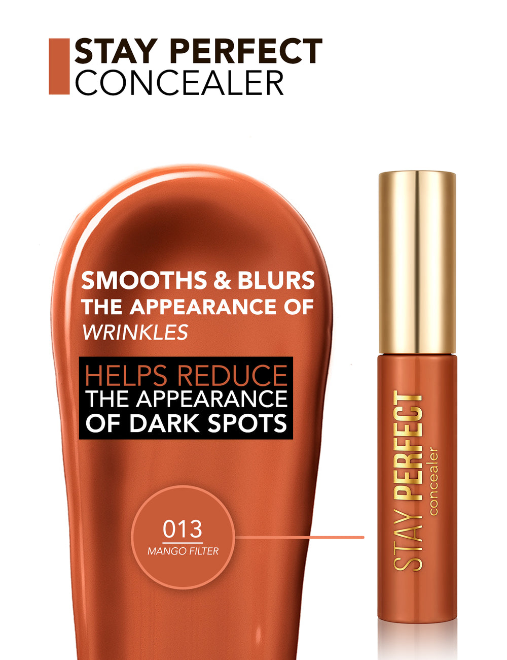 Flormar Stay Perfect Liquid Concealer No 013 Mango Filter
