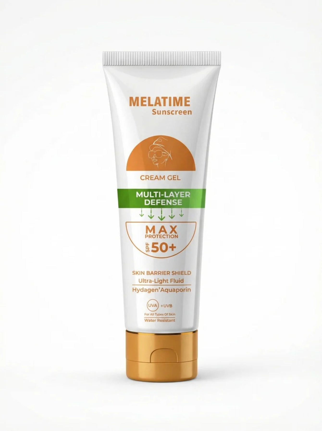 Melatime High-protection sunscreen Cream Gel SPF 50+ 60Gm