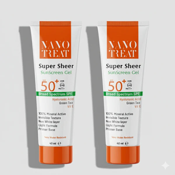 Nano treat super sheer sunscreen gel x2 40ml