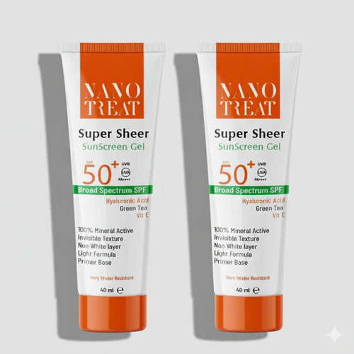 Nano treat super sheer sunscreen gel x2 40ml2