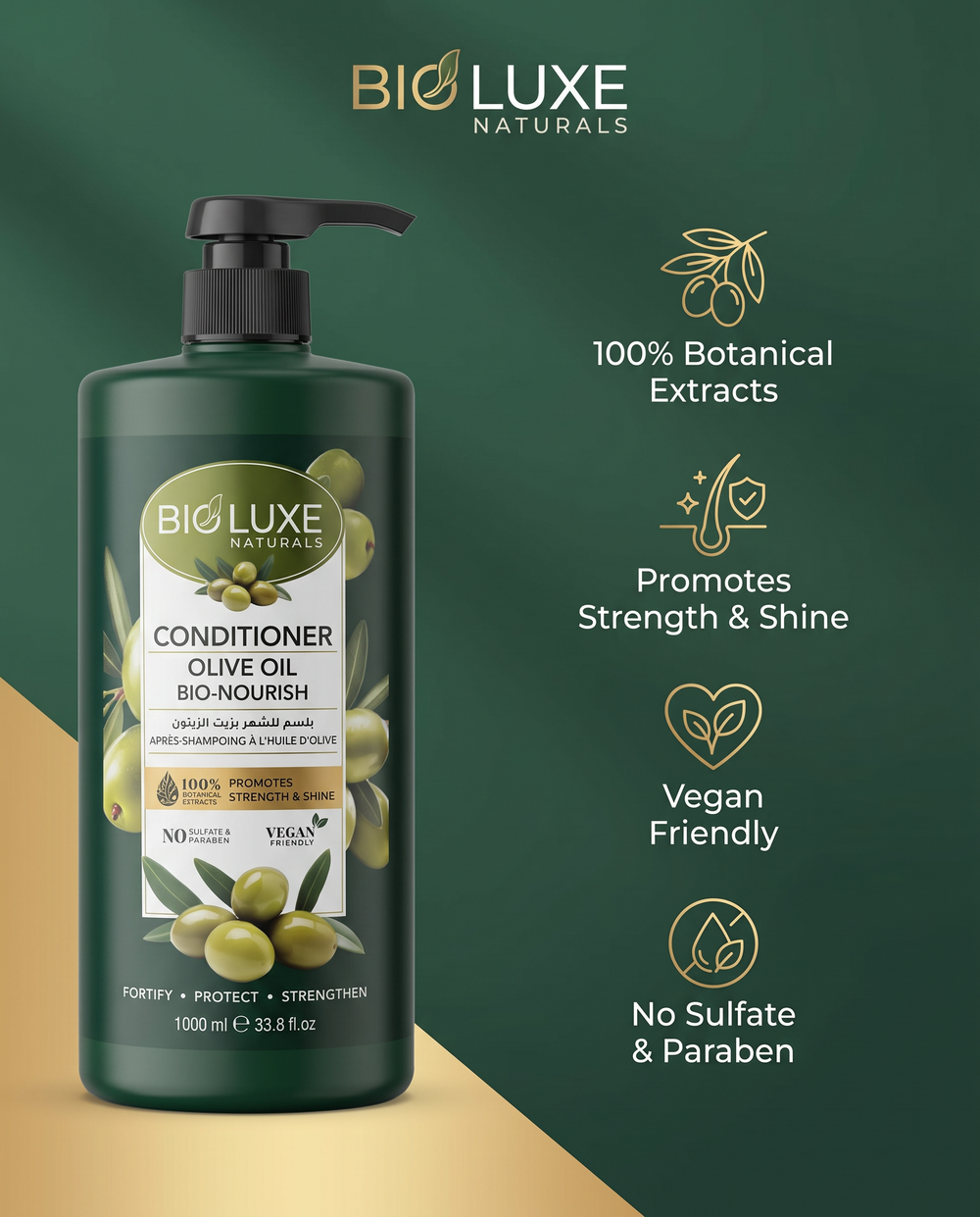 Bio Luxe Olive Oil Conditioner 1000 ml