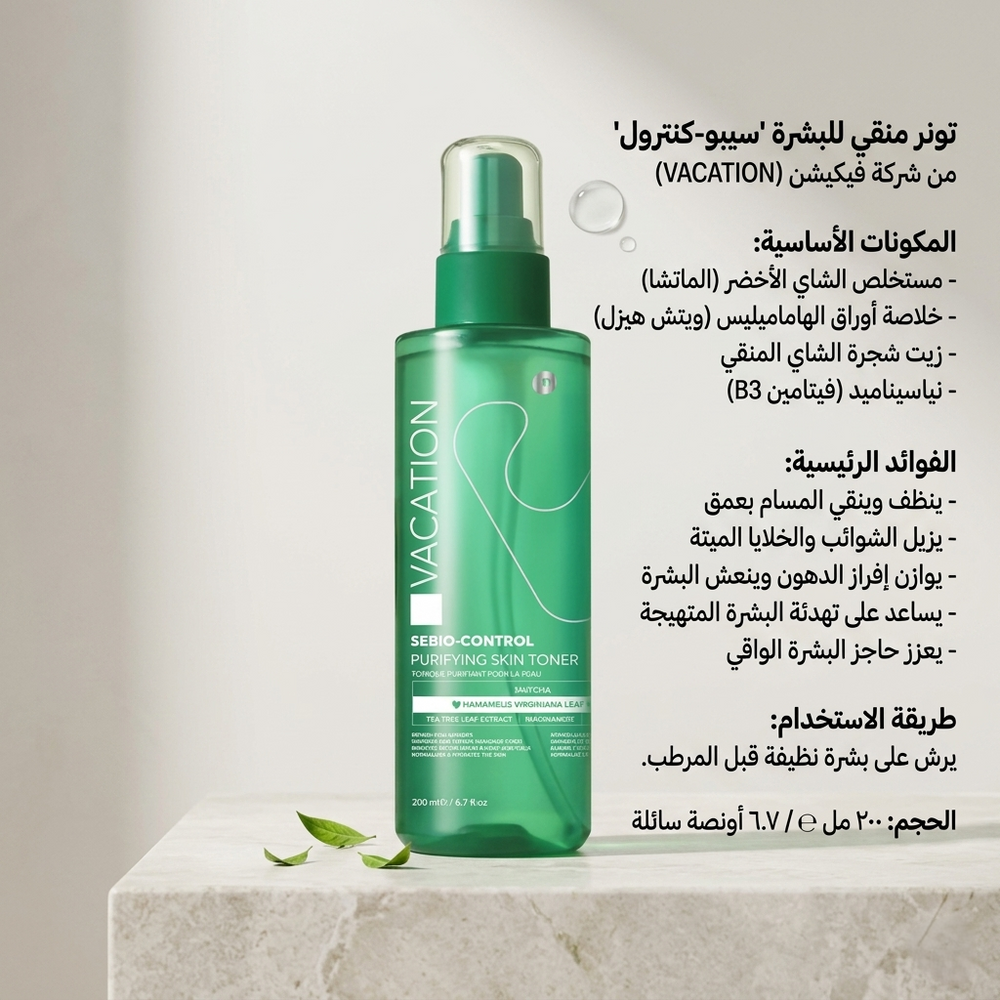 Vacation sebio control toner  200ml