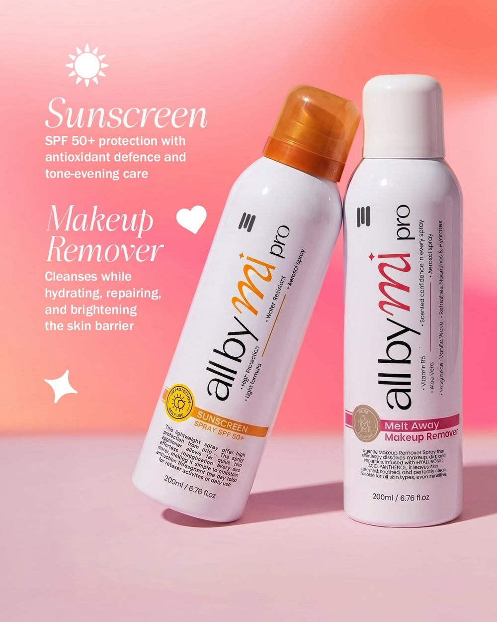 All by mi sunscreen spray spf 50+ 200ml