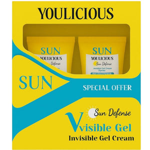 يوليشس صن إنفيزبل جل كريم بعامل حماية SPF50 سعة 60 جم 1+1