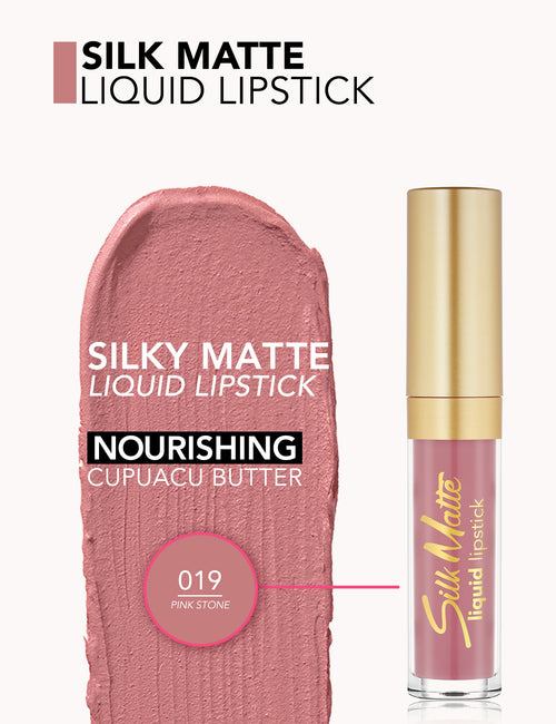 Flormar Silk Matte Liquid Lipstick No19 Pink Stone