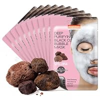 PUREDERM Deep Purifying Black O2 Bubble Mask Volcanic
