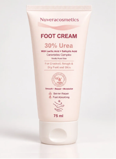 Nuvera Foot Cream 30% Urea Vanilla Rose 75 ml