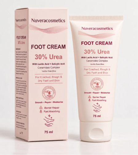 Nuvera Foot Cream 30% Urea Vanilla Rose 75 ml
