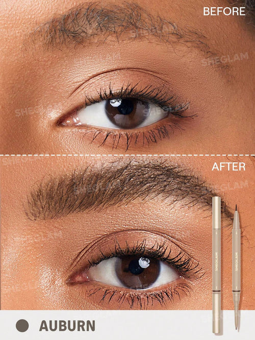 SHEGLAM Waterproof 2-in-1 Eyebrow Pencil Auburn