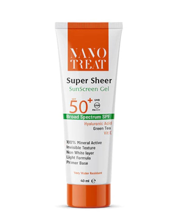 Nano treat super sheer sunscreen gel 40ml