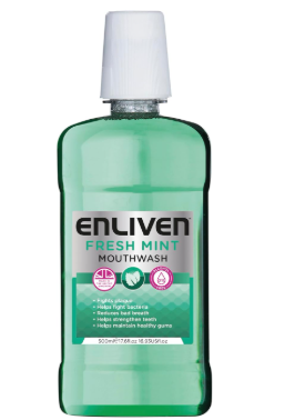 Enliven Fresh Mint Mouthwash 500ml