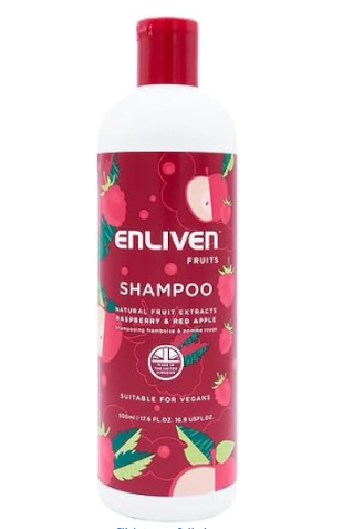 Enliven Fruit Shampoo Raspberry & Red Apple 500ml
