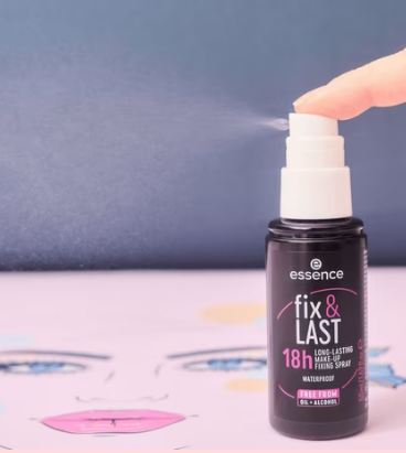 Essence مثبت مكياج فيكس آند لاست يدوم طويلاً لمدة 18 ساعة 50 مل