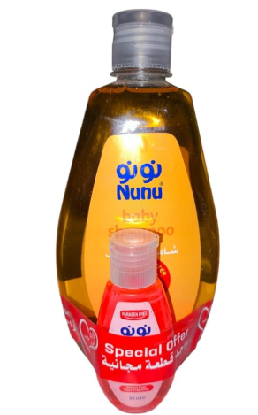 Nunu Baby Shampoo 500ml + Shampoo Plus 50ml Bundle 1+1