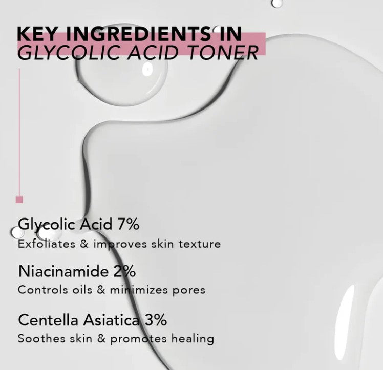 Dermaelle Gentle Exfoliating & Radiance Glycolic Acid Toner 350ml