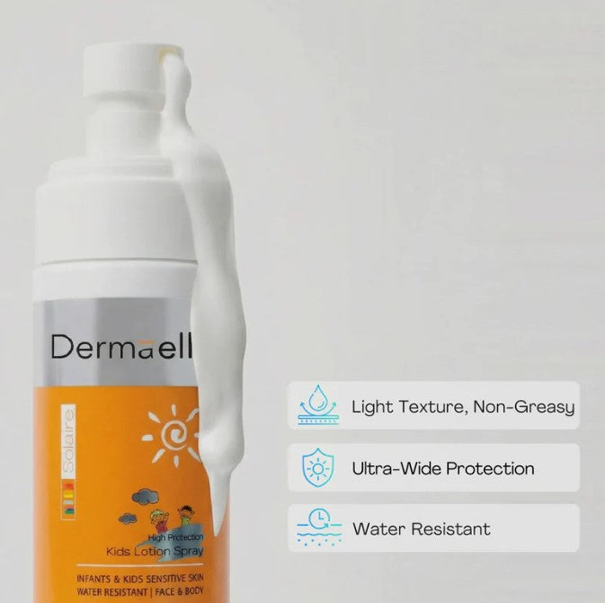 Dermaelle Kids Solaire Sunscreen Spray Spf 50 200