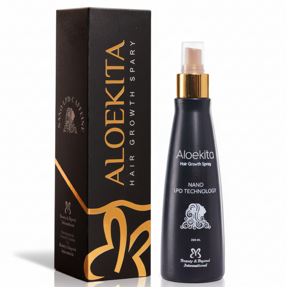 Aloekita Hair Growth Spray Black 200ml