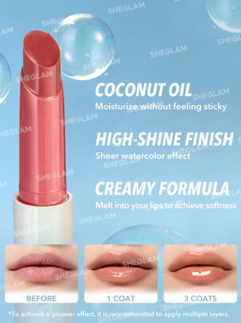 SHEGLAM Pouty Lip Balm - Perfect Shine In Bloom