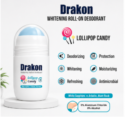 Drakon Witening Roll-on Deodorant - Lollipop Candy
