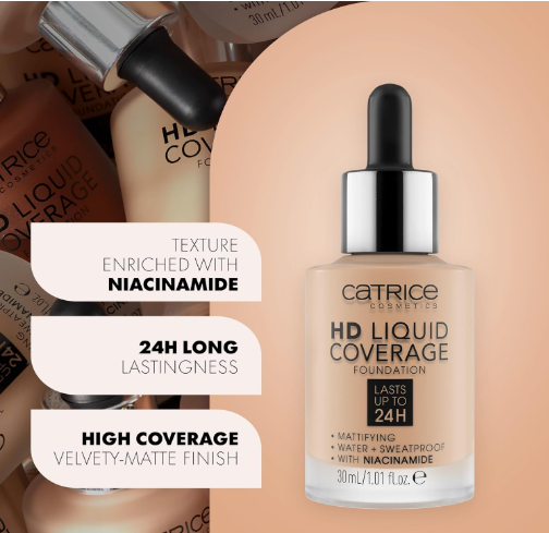 CATRICE HD LIQUID COVERAGE FOUNDATION 036 30ML