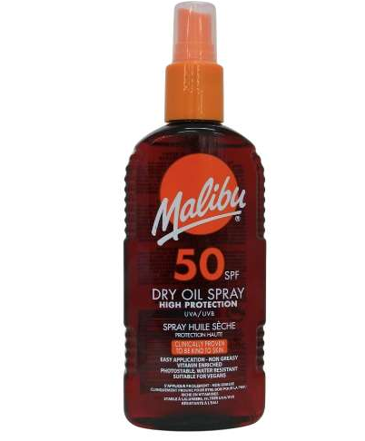Malibu 50 Spf Dry Oil Spray 200 ml