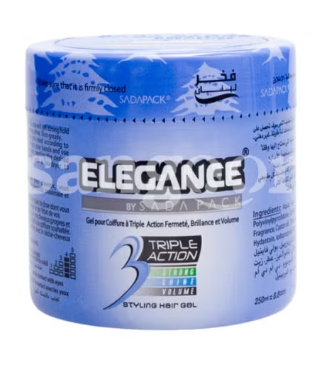 Elegance Triple Action Hair Gel / Blue 500 ml
