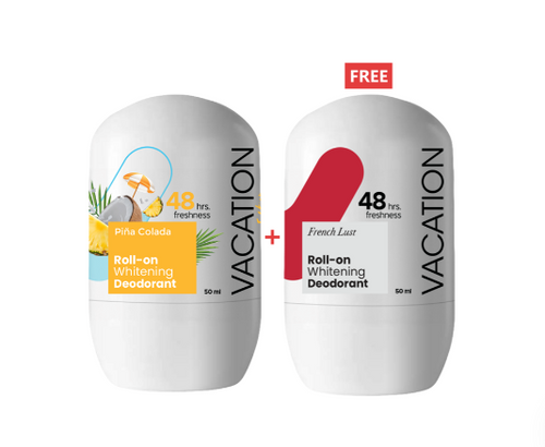 Vacation Roll-On Deodorant & Whitening Duo – French Lust 50ml + Pina Colada 50ml