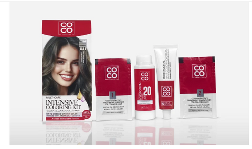 Coco Cosmetics Hair Color Kit 6.8 – Dark Blonde Warm Brown