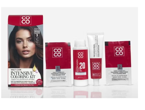 Kit Coco Cosmetics 3 Dark Brown Hair Color