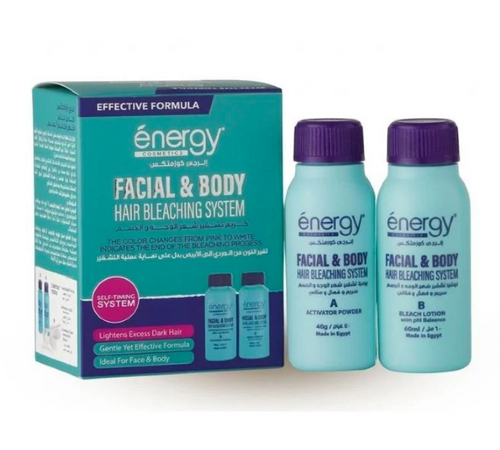 Energy Facial & Body Hair Bleaching System Kit