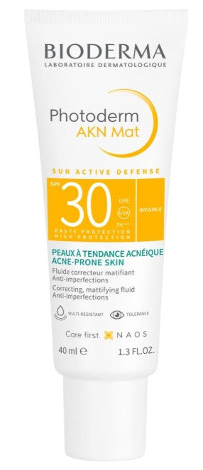 Bioderma Photoderm Akn Mat Spf30 Mattifying Sunscreen For Oily Skin, 40 Ml