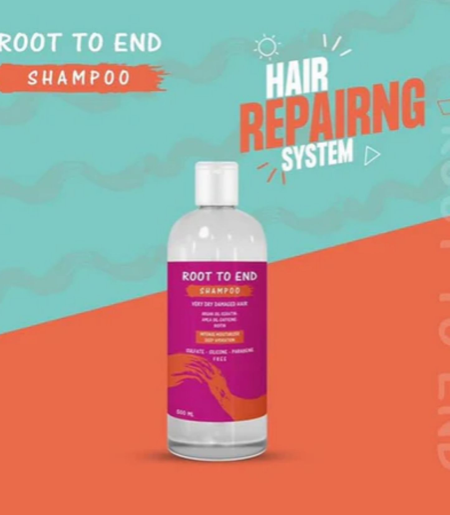 شامبو للشعر الجاف والتالف من الجذور إلى الأطراف ٥٠٠ مل